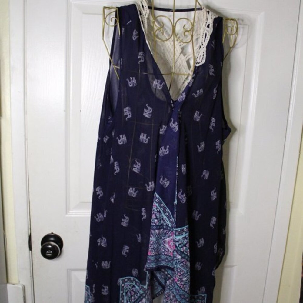No Boundaries Sheer open front coverup- L/XL